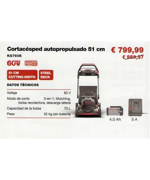 KIT KG760E.9 CORTACESPED...